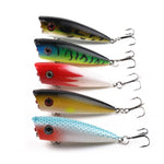 HENGJIA PO035 6 cm/6 g Simulazione Esche rigide Esche da pesca Esche da attrezzatura adatte per acqua salata e acqua dolce, PO035 1#, PO035 2#, PO035 3#, PO035 4#, PO035 5#