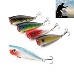 HENGJIA PO035 6cm/6g 5 PCS Simulazione Esche rigide Esche da pesca Set Esche per attrezzatura Adatta per acqua salata e acqua dolce, PO035 5pcs