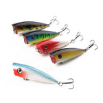 HENGJIA PO035 6cm/6g 5 PCS Simulazione Esche rigide Esche da pesca Set Esche per attrezzatura Adatta per acqua salata e acqua dolce, PO035 5pcs