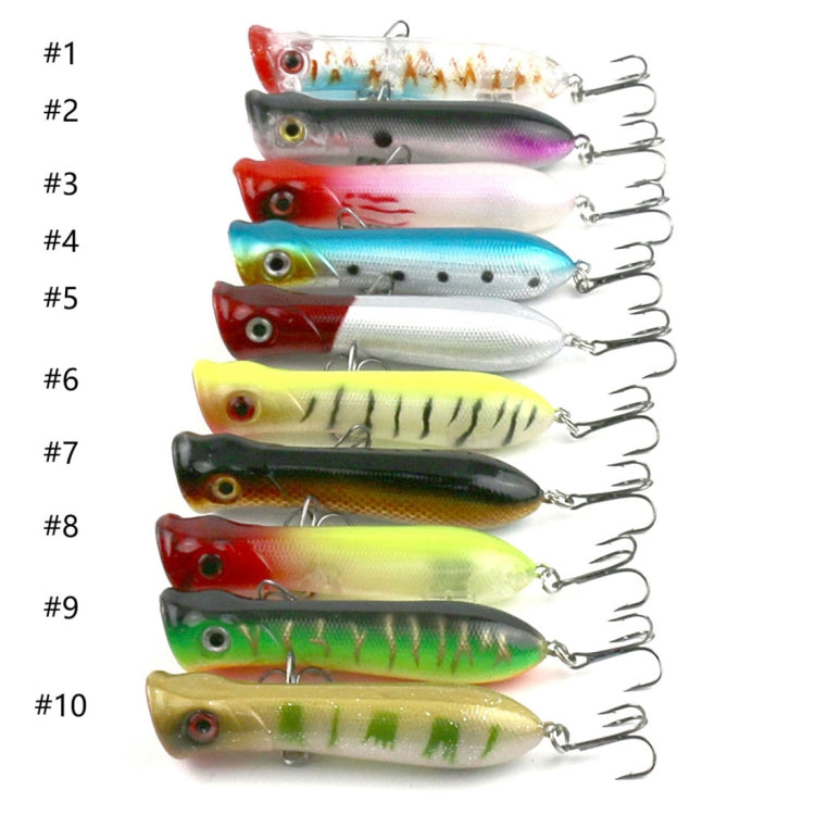 HENGJIA PO032 8cm / 12g Simulazione Esche rigide Esche da pesca con ganci Affrontare esche Fit Acqua salata e acqua dolce, PO032 1#, PO032 2#, PO032 3#, PO032 4#, PO032 5#, PO032 6#, PO032 7#, PO032 8#, PO032 9#, PO032 10#