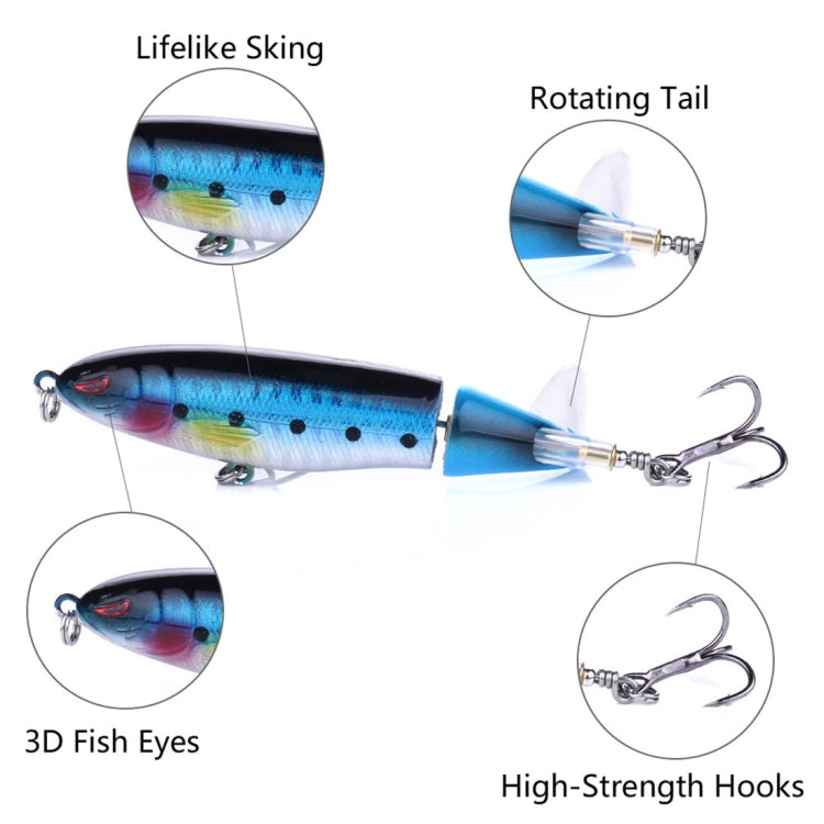 HENGJIA PE018 10cm/13g elica a forma di trattore esche rigide esche da pesca affrontare esche adatte acqua salata e acqua dolce, PE018 1#, PE018 2#, PE018 3#, PE018 4#, PE018 5#, PE018 6#, PE018 7#, PE018 8#