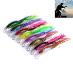 HENGJIA JIZ002 10 cm/16,6 g 8 pezzi esche rigide a forma di calamari a forma di polpo grande esche da pesca a tiro lungo esche da attrezzatura adatta per pesca in mare e pesca d'acqua dolce, insaccato, 8 PCS