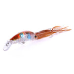 HENGJIA JIZ002 10 cm/16,6 g 8 pezzi esche rigide a forma di calamari a forma di polpo grande esche da pesca a tiro lungo esche da attrezzatura adatta per pesca in mare e pesca d'acqua dolce, insaccato, 8 PCS