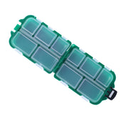HENGJIA qt061-1 Scatola per attrezzatura da pesca per riporre gli attrezzi da pesca a conchiglia a dieci griglie, qt061-1