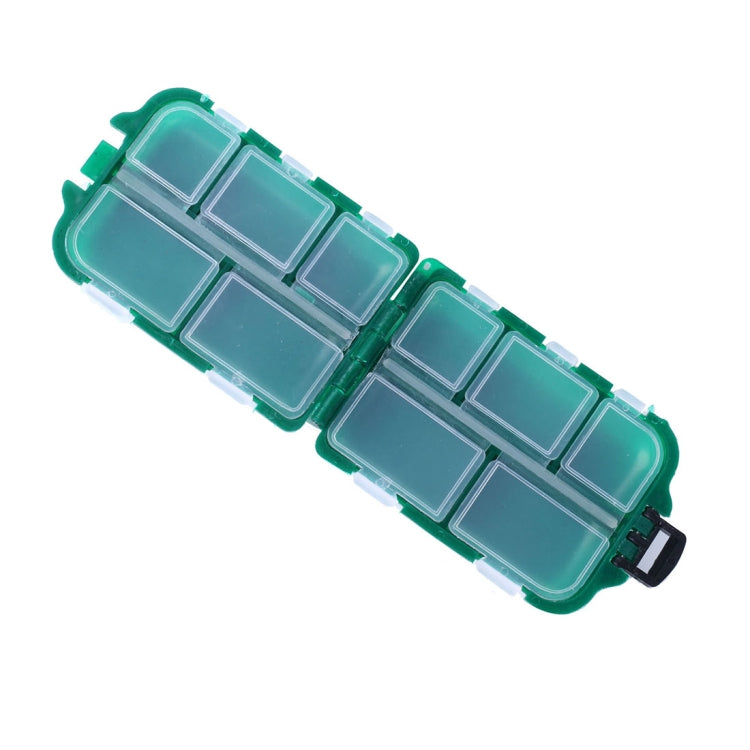 HENGJIA qt061-1 Scatola per attrezzatura da pesca per riporre gli attrezzi da pesca a conchiglia a dieci griglie, qt061-1