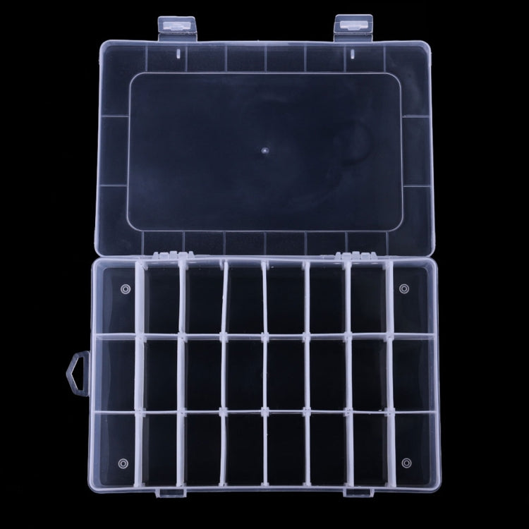 HENGJIA qt022 Twenty Four Grid Impermeabile Multifunzione Attrezzi da pesca Scatola trasparente per attrezzatura da pesca, qt022