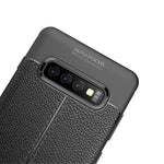 Custodia TPU con texture Litchi per Samsung Galaxy S10+