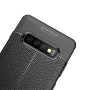 Custodia TPU con texture Litchi per Samsung Galaxy S10+