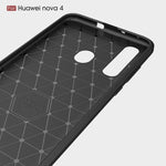 Custodia in TPU fibra di carbonio per Huawei Nova 4