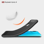Custodia in TPU fibra di carbonio per Huawei Nova 4
