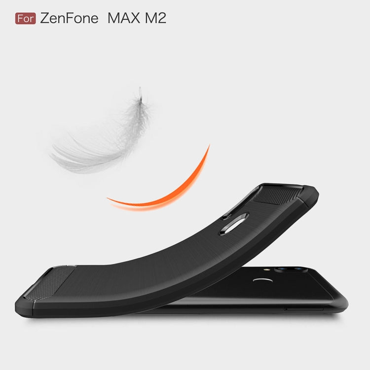 Custodia TPU fibra carbonio per Asus ZenFone Max M2