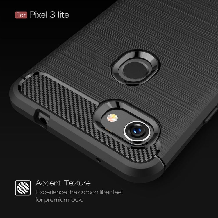 Custodia TPU fibra carbonio per Google Pixel 3 Lite