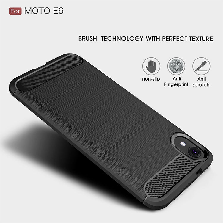 Custodia TPU fibra carbonio per Motorola Moto G6 Play