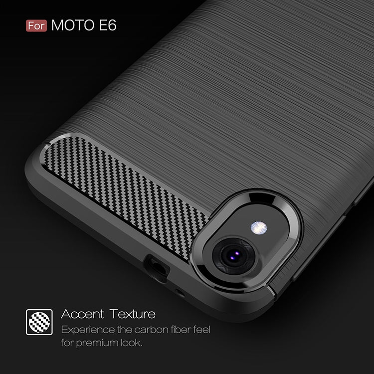 Custodia TPU fibra carbonio per Motorola Moto G6 Play