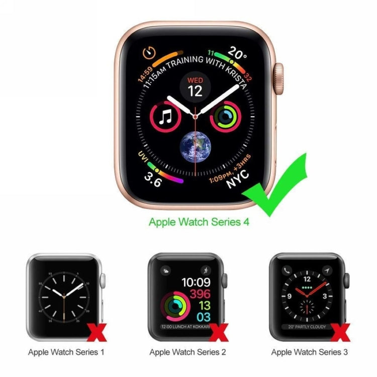 ENKAY Hat-Prince 2 in 1 Guscio protettivo semi-rivestito in TPU + Proteggi schermo 3D a schermo intero in PET curvo HD per Apple Watch Series 4 40mm, F Apple Watch Series 6 / 5 / 4 / SE 3 / SE 2 / SE 1 40mm