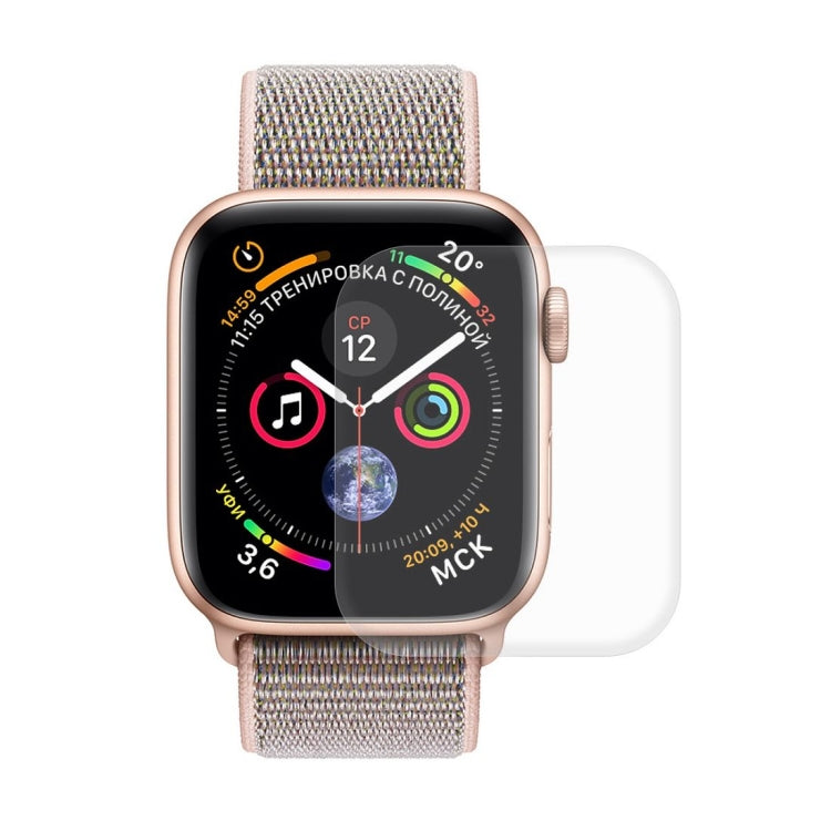 ENKAY Hat-Prince 2 in 1 Guscio protettivo semi-rivestito in TPU + Proteggi schermo HD curvo con piegatura a caldo a schermo intero 3D per Apple Watch Series 4 44mm, F Apple Watch Series 6 / 5 / 4 / SE 3 / SE 2 / SE 1 44mm