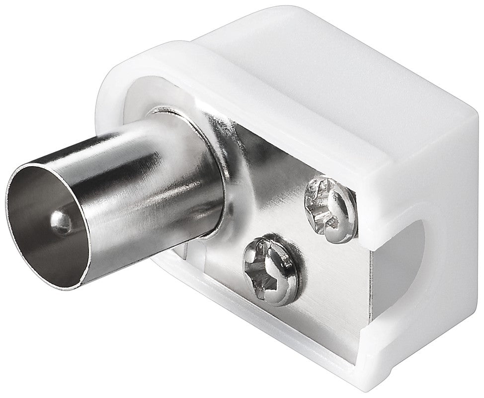 Spina coassiale IEC angolare a vite  per cavo TV antenna - confezione 10 pezzi  11502 4040849115028 F1274