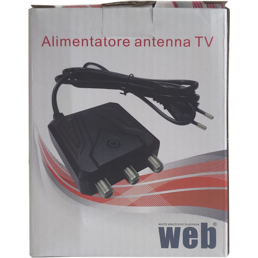 Kit antenna TV DVB-T2 con amplificatore e alimentatore 12V 8055598010223 STA-22D 8053323551935 U-20E MT200 MT999