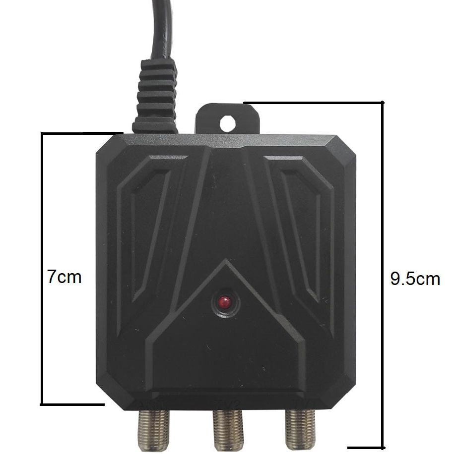 Kit antenna TV DVB-T2 con amplificatore e alimentatore 12V 8055598010223 STA-22D 8053323551935 U-20E MT200 MT999