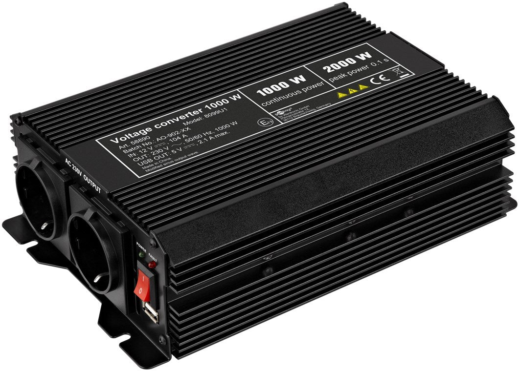 Inverter Soft Start Onda Sinusoidale Modificata DC/AC 12 V - 230 V/1000 W