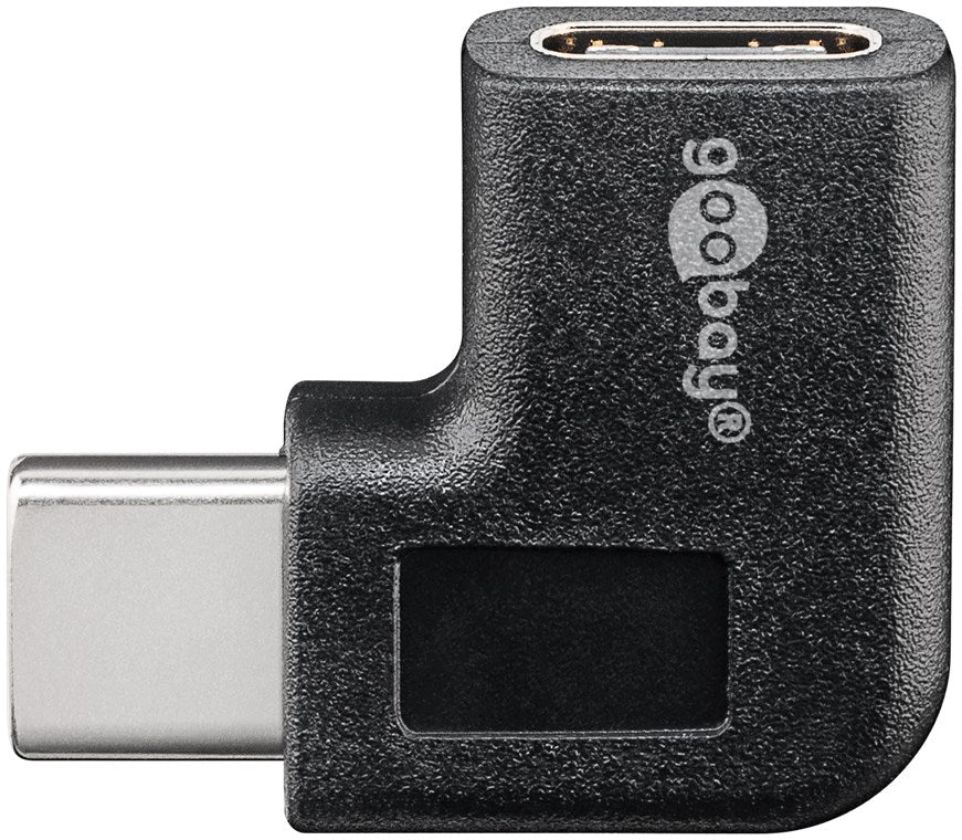 Adattatore da USB-C a USB-C 90° nero