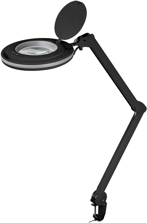 LED lampada d'ingrandimento con morsetto 9 W nero