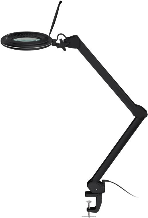 LED lampada d'ingrandimento con morsetto 10 W nero