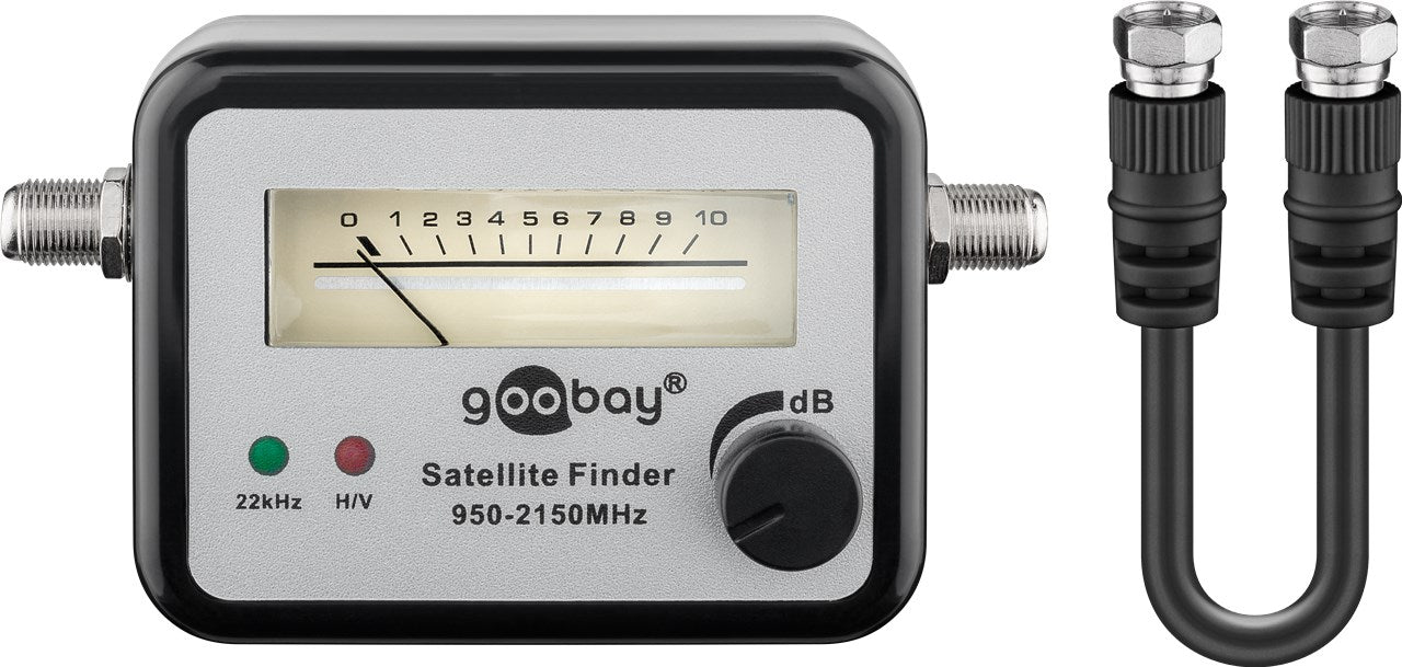 Misuratore / rilevatore di satelliti con indicazione analogica del livello + segnale acustico buzzer