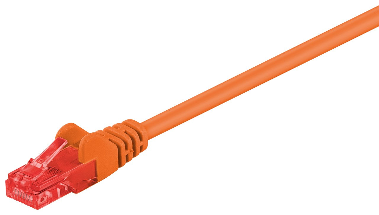 CAT 6 cavo patch U/UTP arancione conduttore di alluminio placcato di rame CCA 25 m