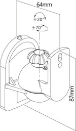 Supporto per altoparlanti universale inclinabile peso massimo 3.5kg 49393 4040849493935 Goobay STAND660