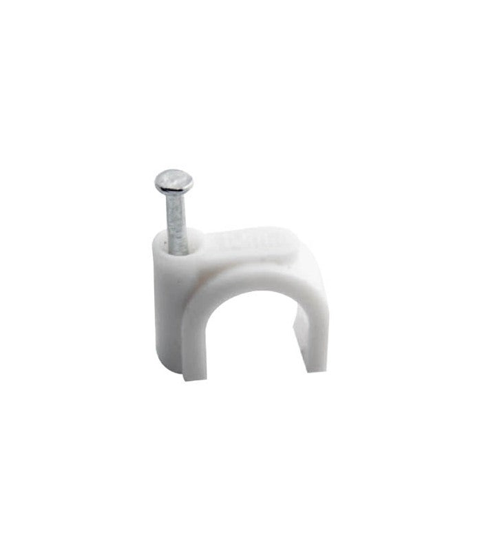 Graffette fermacavo con Clip 7 mm – 100 Pezzi 7600030 8697548439137