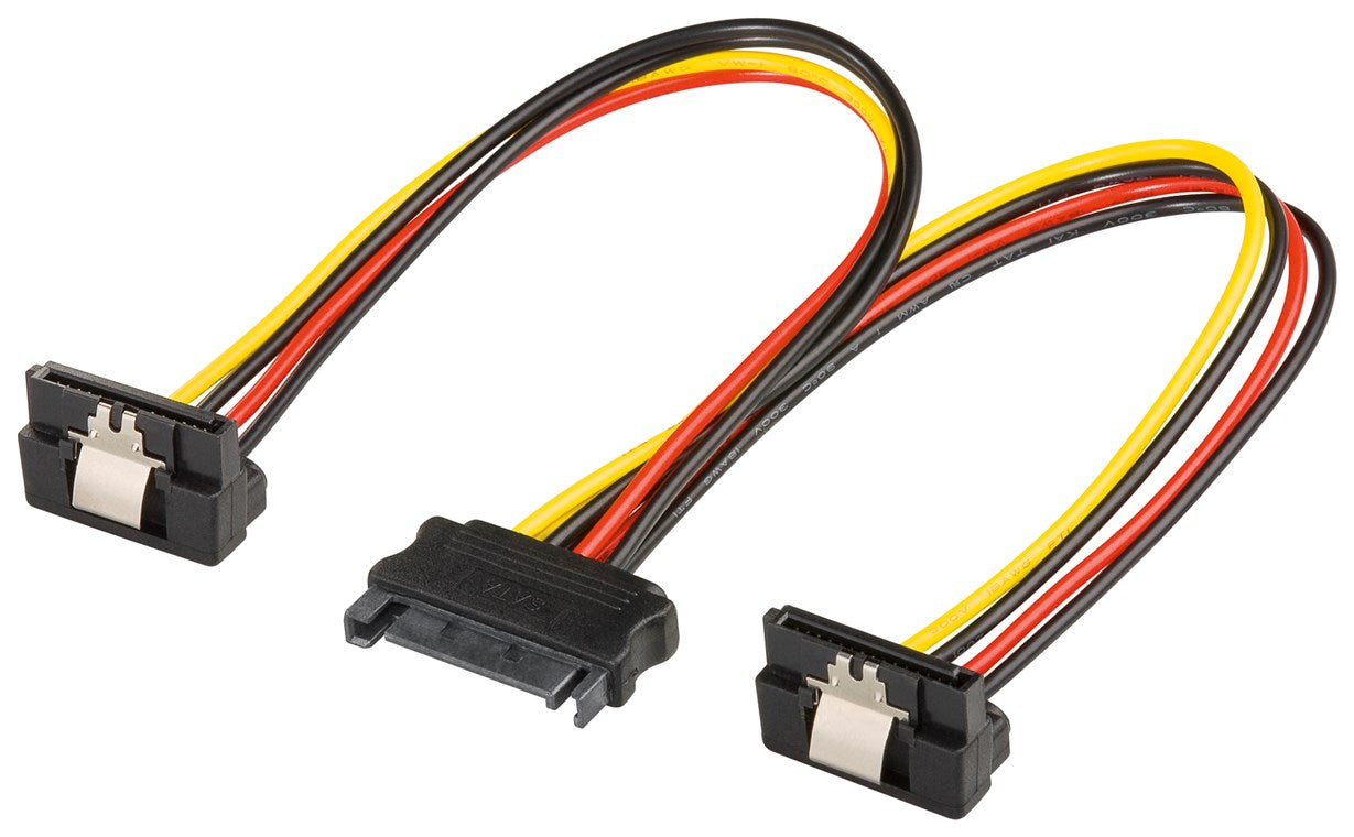 Cavo elettrico/adattatore a Y per PC SATA 1x connettore a 2x prese da 90°