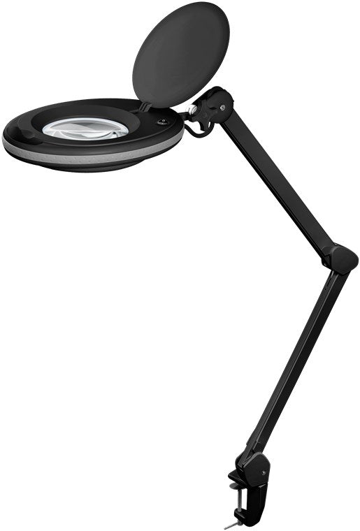 LED lampada d'ingrandimento con morsetto 8 W nero 650 lm lente in vetro cristallino da 127 mm ingrandimento 175x 3 diottrie