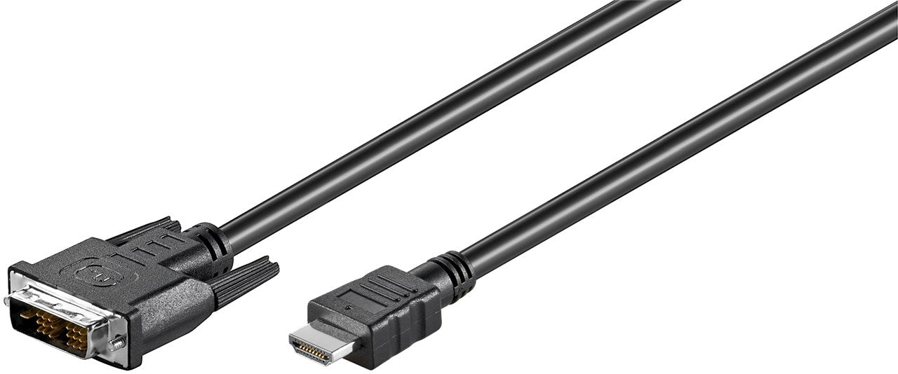 Cavo DVI-D/HDMI placcato nickel Spina DVI-D Single-Link 18 + 1 pin - connettore HDMI tipo A 5 m