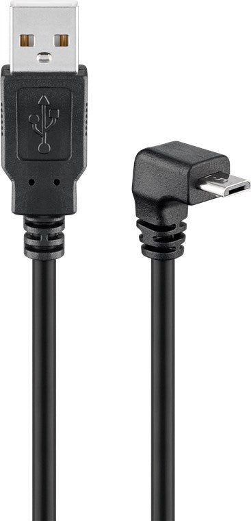 Cavo USB 2.0 ad alta velocità 90° nero