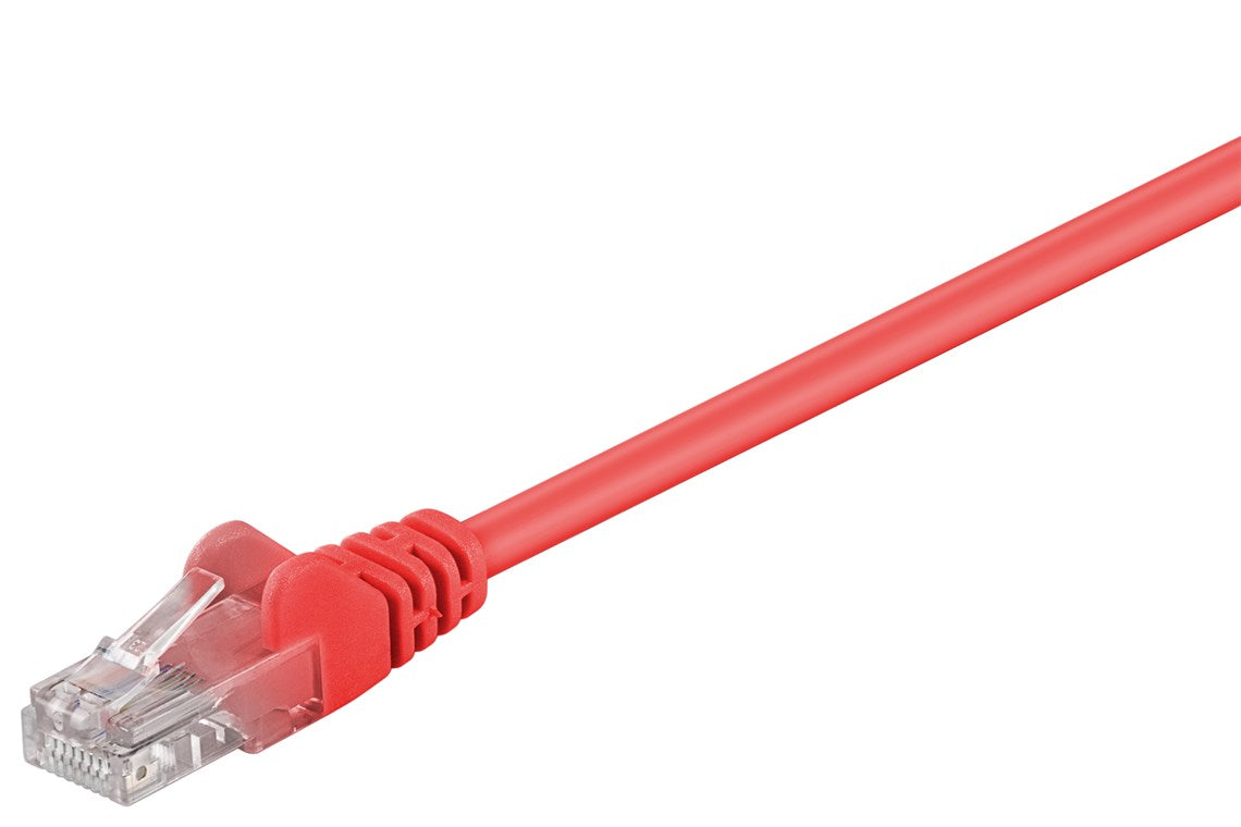 CAT 5e cavo patch U/UTP rosso 05 m