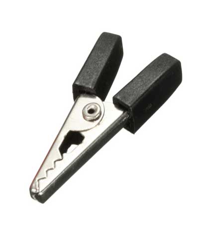 Pinza a coccodrillo nera