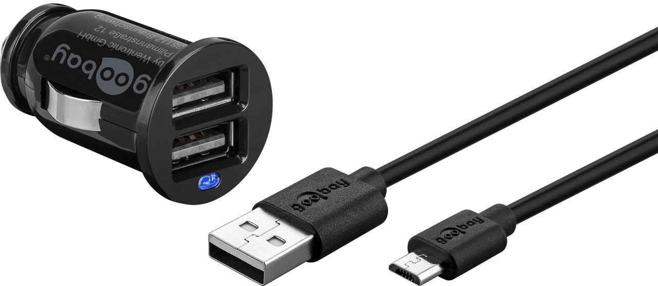 Set di ricarica auto Micro-USB 12 W