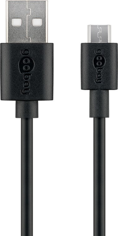 Cavo di ricarica e sincronizzazione Micro-USB per i dispositivi Android nero 1 m