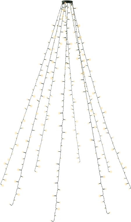 280 LED mantello di luci con anello per albero di Natale 8x 2 m