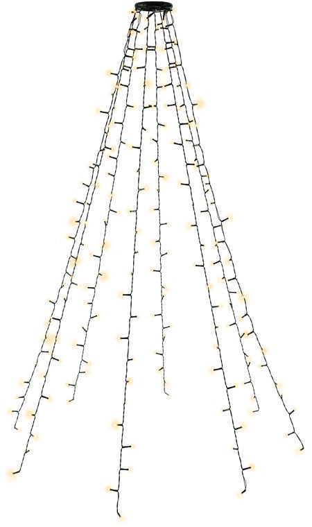 200 LED mantello di luci con anello per albero di Natale 8x 15 m