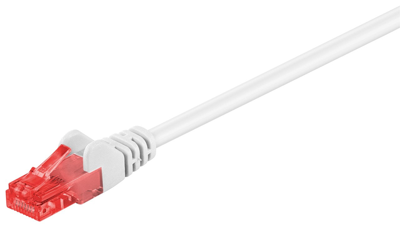 CAT 6 cavo patch U/UTP bianco conduttore di alluminio placcato di rame CCA 20 m