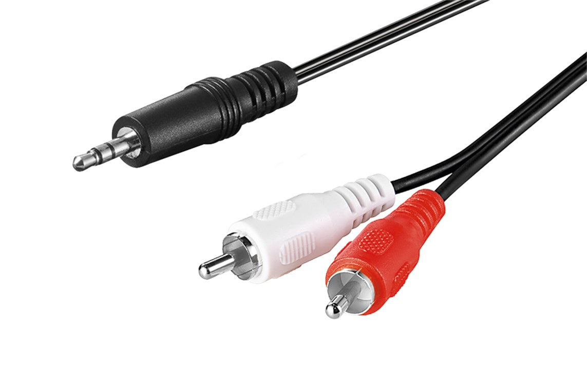 Cavo adattatore audio AUX da jack 35 mm a spina RCA stereo CU Spina 35 mm 3-pin stereo - 2 spina RCA audio sinistro/destro 3 m