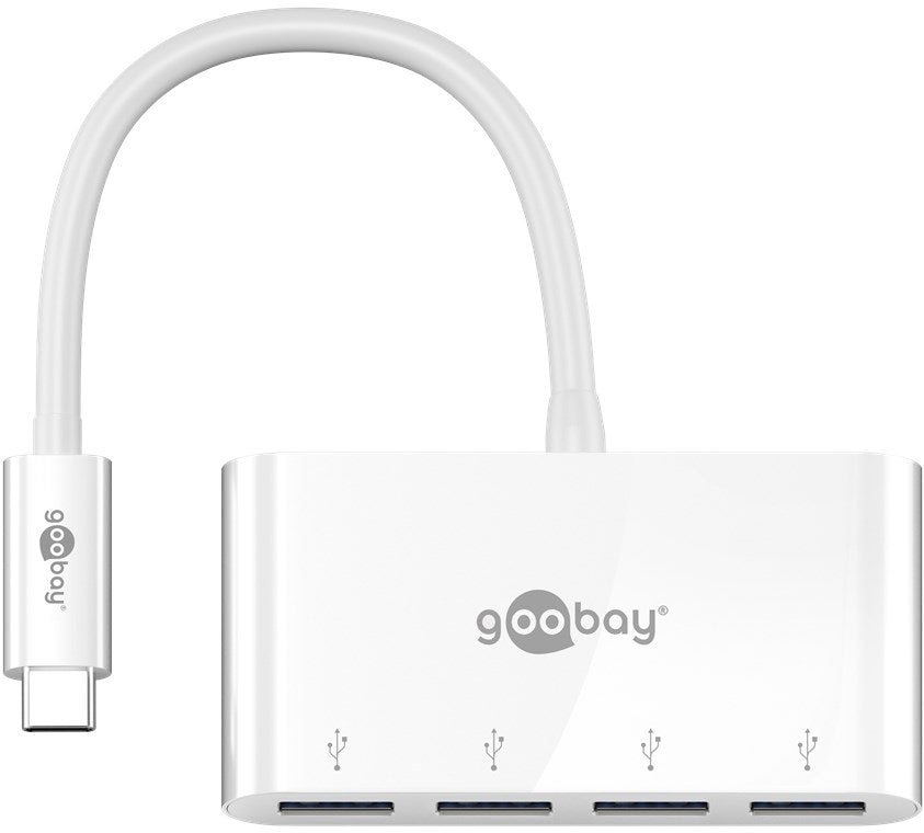 Adattatore multiporta USB-C a 4 porte estende una porta USB-C con quattro prese USB-A USB 3.0