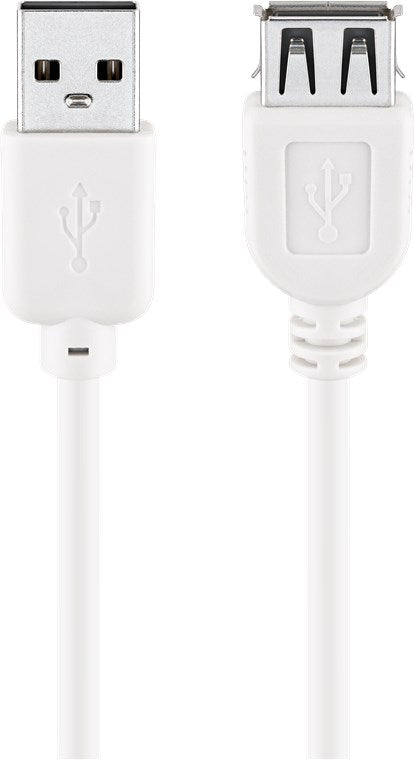 Cavo prolunga USB 2.0 ad alta velocità bianco