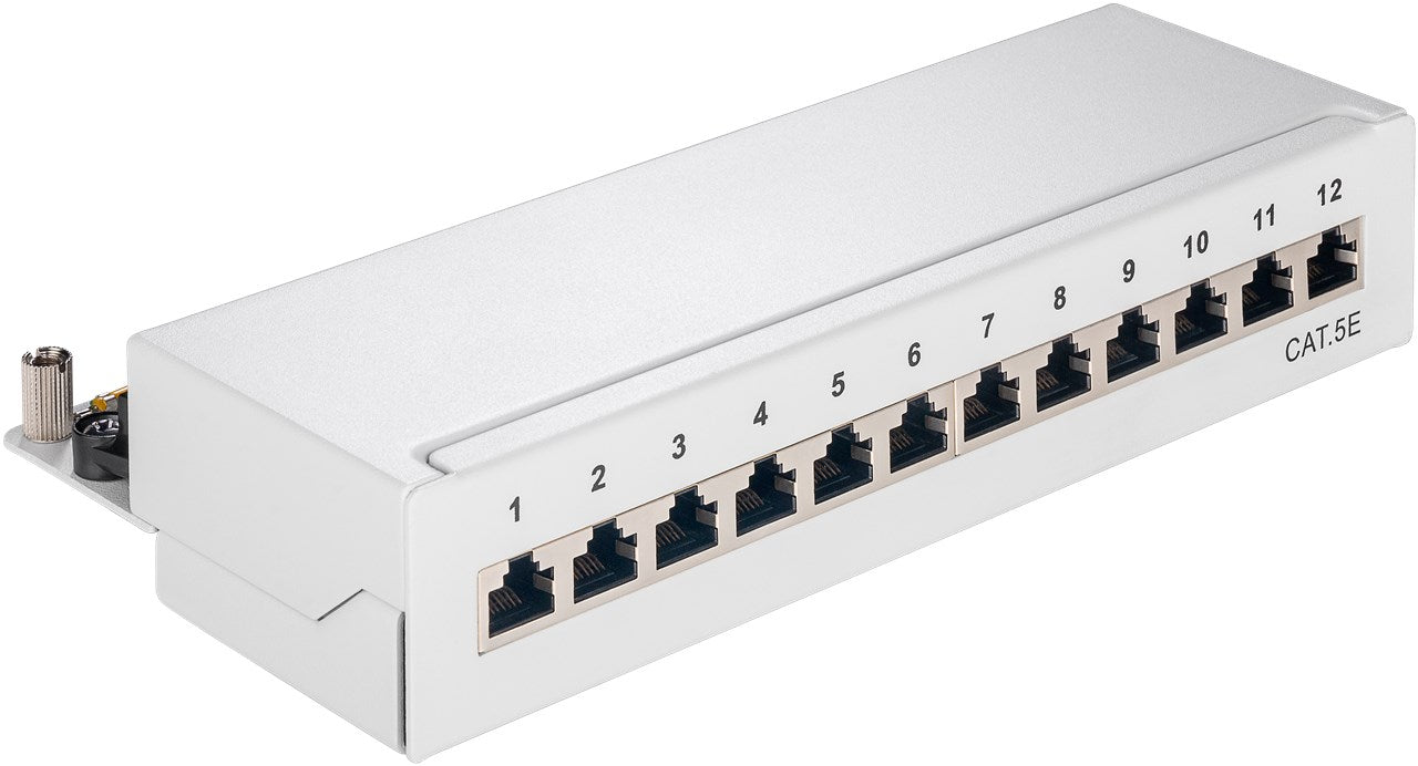 CAT 5e pannello patch mini/desktop 12 porte 1 U