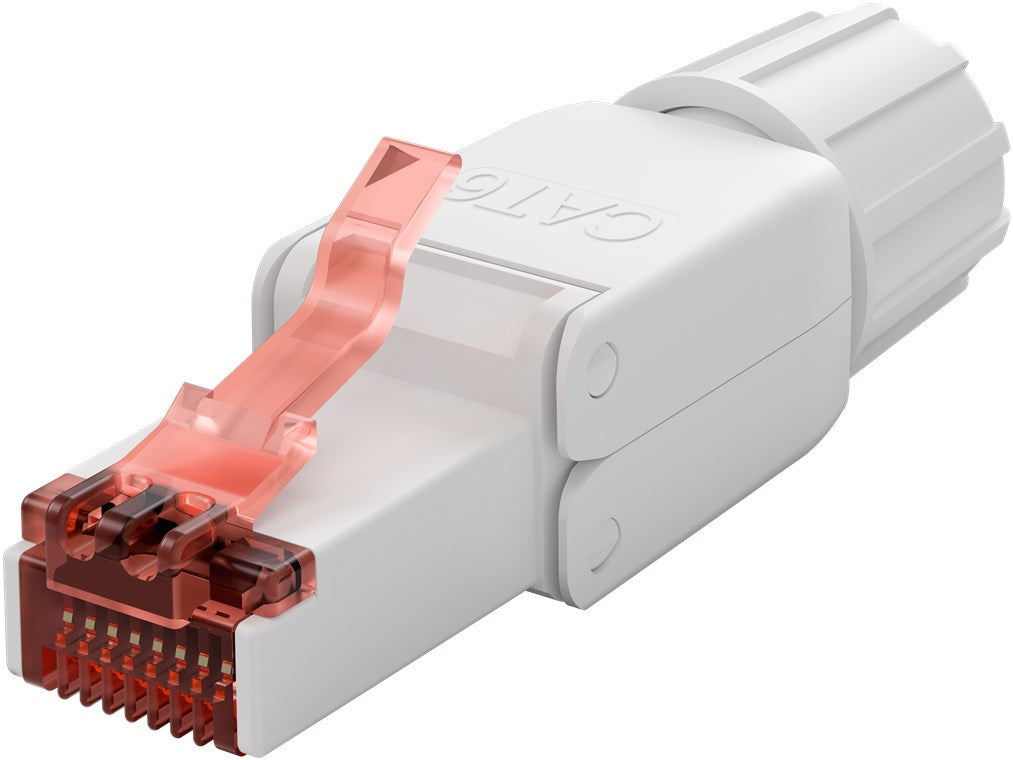 CAT 6 connettore RJ45 non schermato UTP per montaggio senza attrezzi