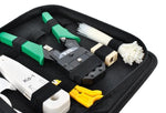 Set di strumenti di rete tester per cavi/pinza crimpatrice/plug/copriconnettore/fascette 145 pezzi  5902802910554 0000794 Iso Trade F1625
