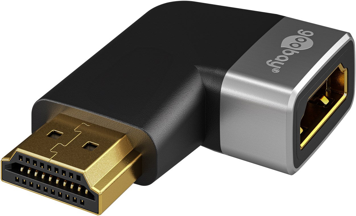 Adattatore HDMI angolare 270° orizzontale 8K/60Hz Presa HDMI tipo A - Spina HDMI tipo A 270°