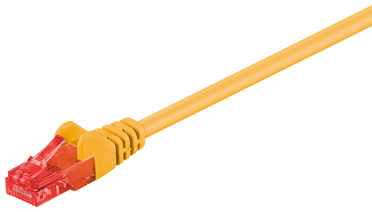 CAT 6 cavo patch U/UTP giallo conduttore di alluminio placcato di rame CCA 5 m